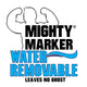 Mighty Marker® Water Removable