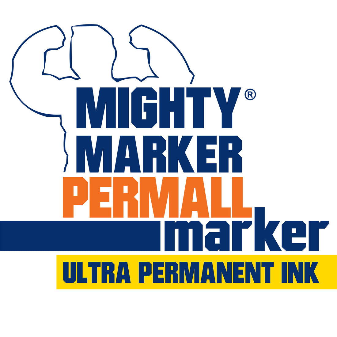 Mighty Marker Permall Marker Ultra Permanent Ink Logo