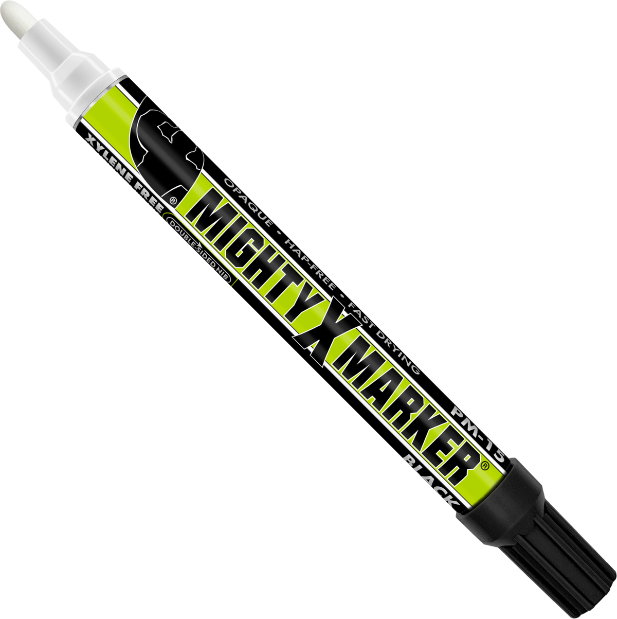 PM-15 black Mighty X Marker on a white background