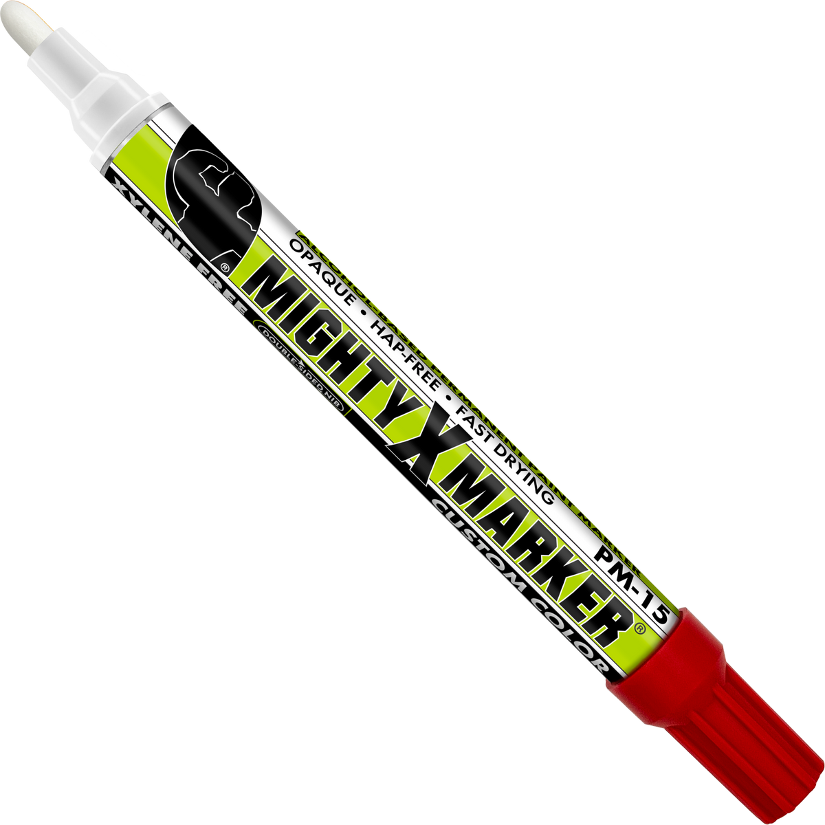 PM-15 Red Mighty X Marker with red cap on a white background
