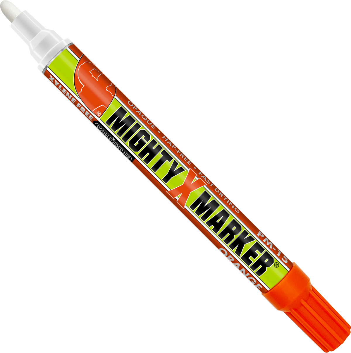 PM-15 Orange Mighty Marker on a white background