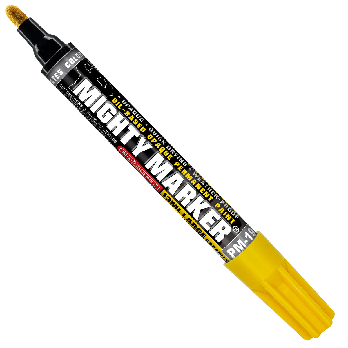 PM-19 Yellow Mighty Marker on a white background