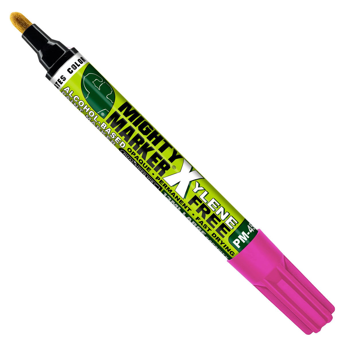 PM-45 Pink Mighty X Marker with green label on a white background