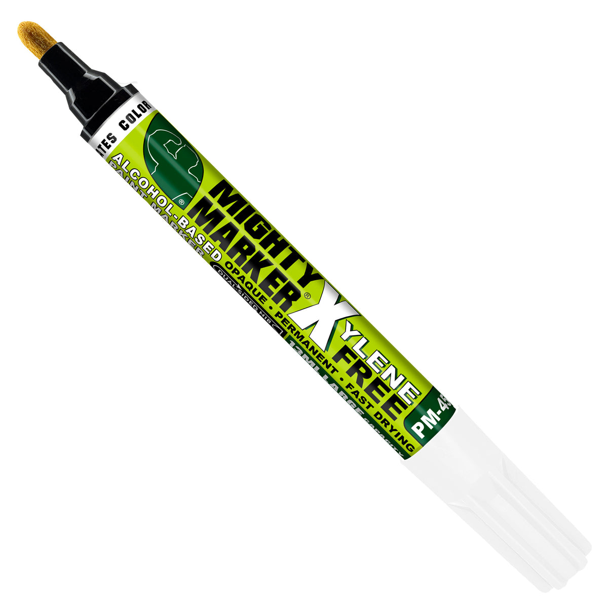 PM-45 White Mighty X Marker Xylene Free marker on a white background