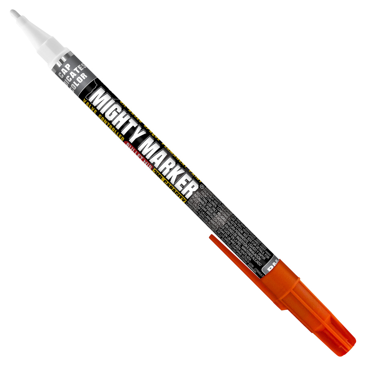 PM-92 Orange Mighty Marker pen on a white background