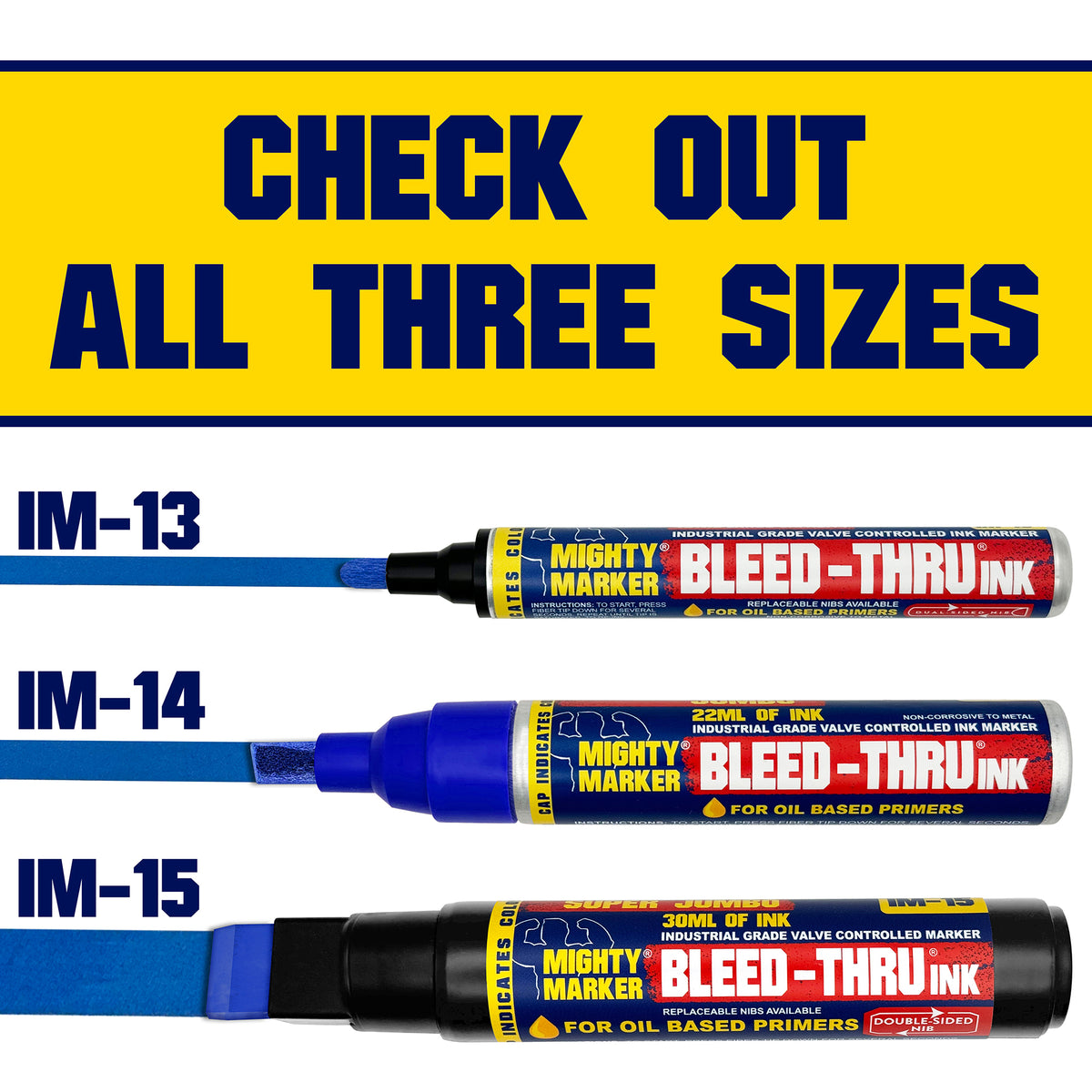 IM-14 Mighty Marker® Bleed Thru Ink - Jumbo