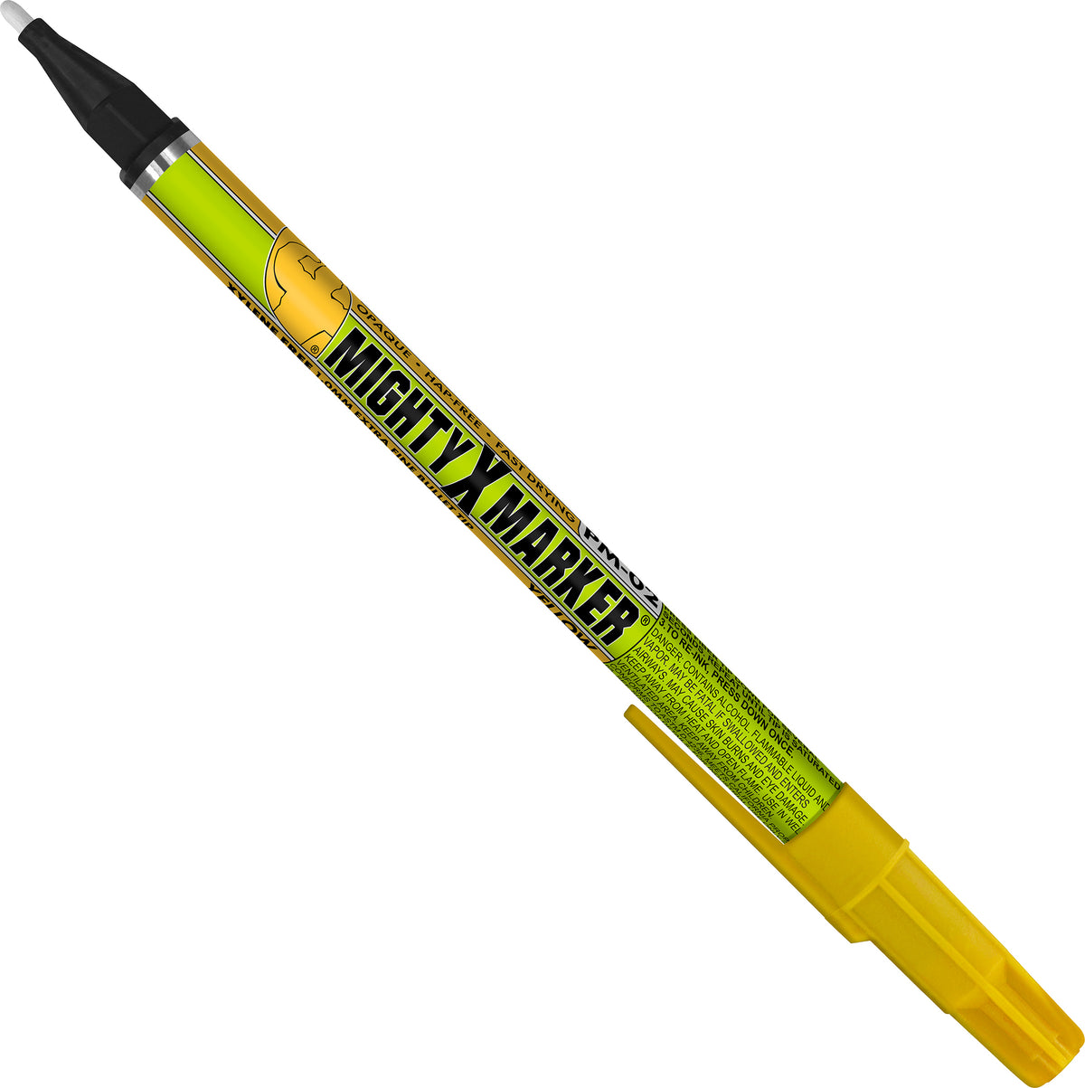 PM-02 Yellow Mighty X Marker with yellow cap