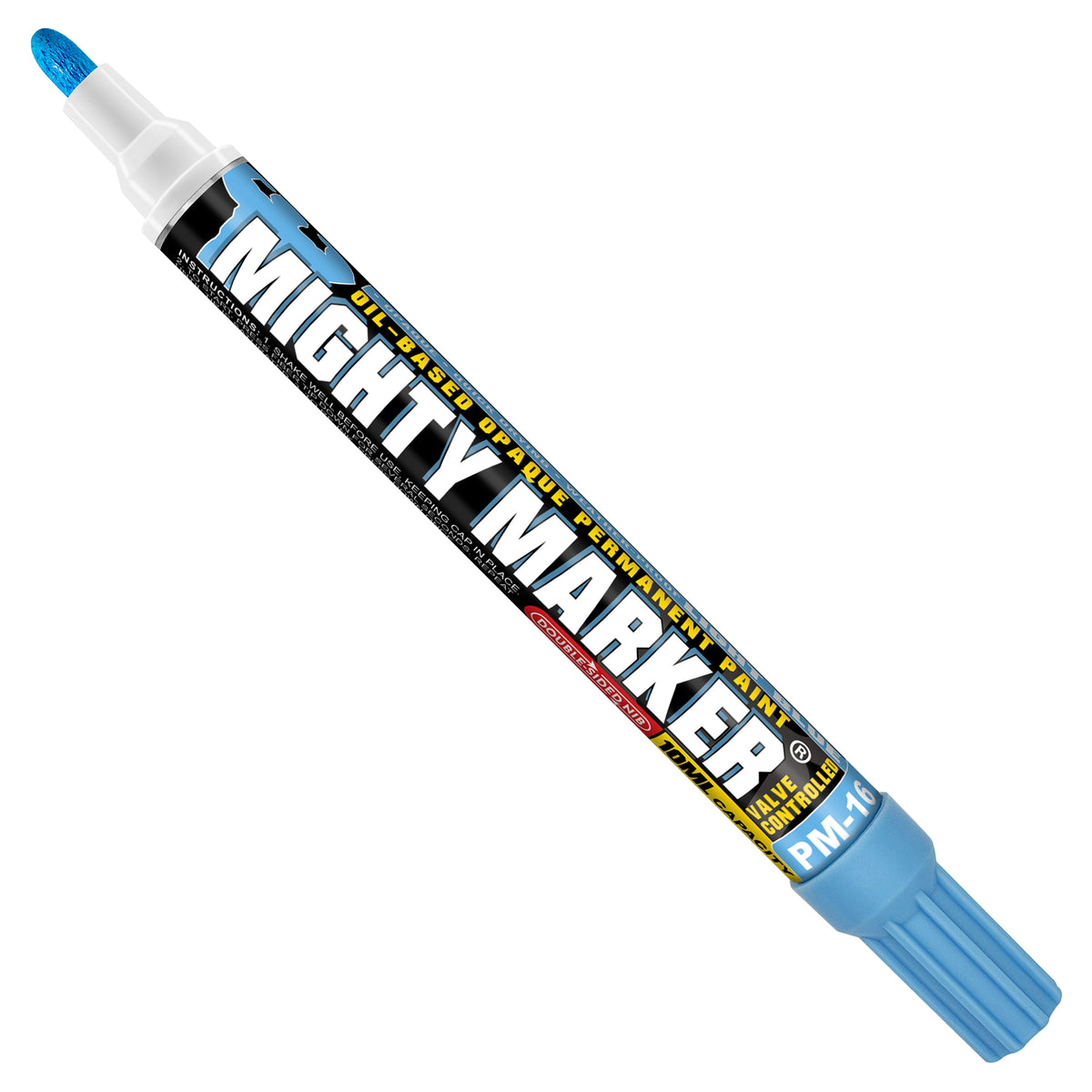 PM-16 Light Blue Mighty Marker on a white background