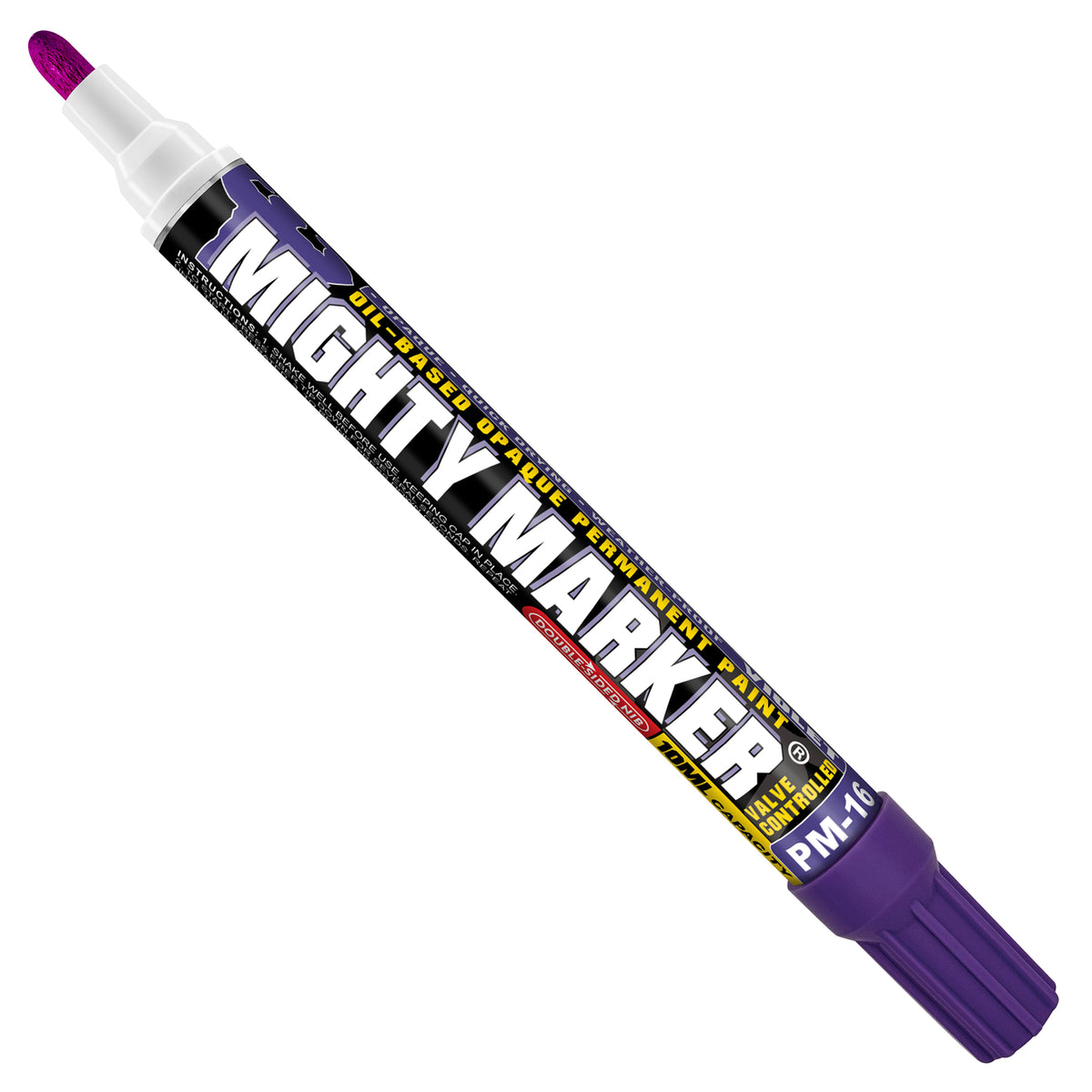 PM-16 Purple Mighty Marker with visible brand name on a white background