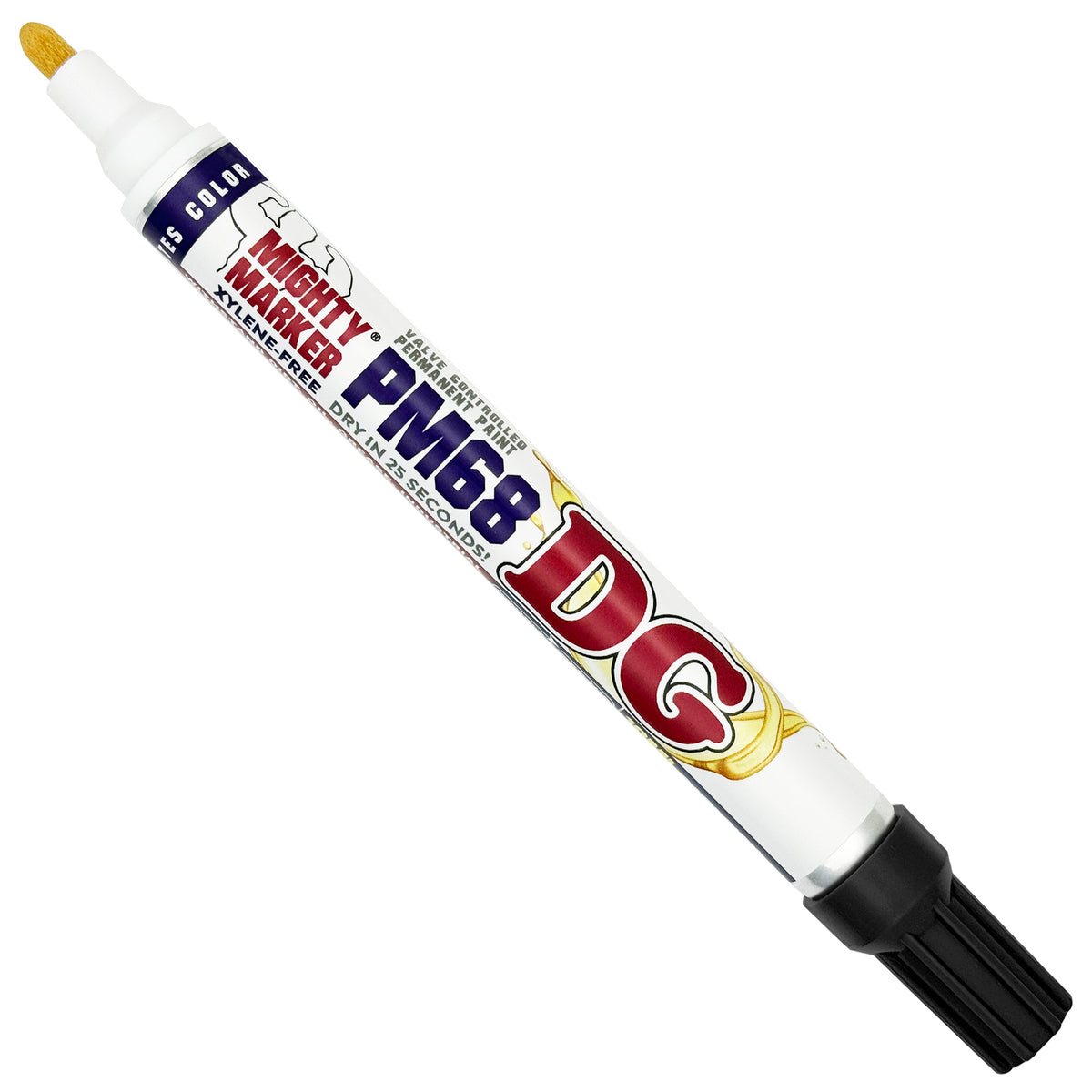 PM-68 Black MIghty Marker DG diagonally on a white background