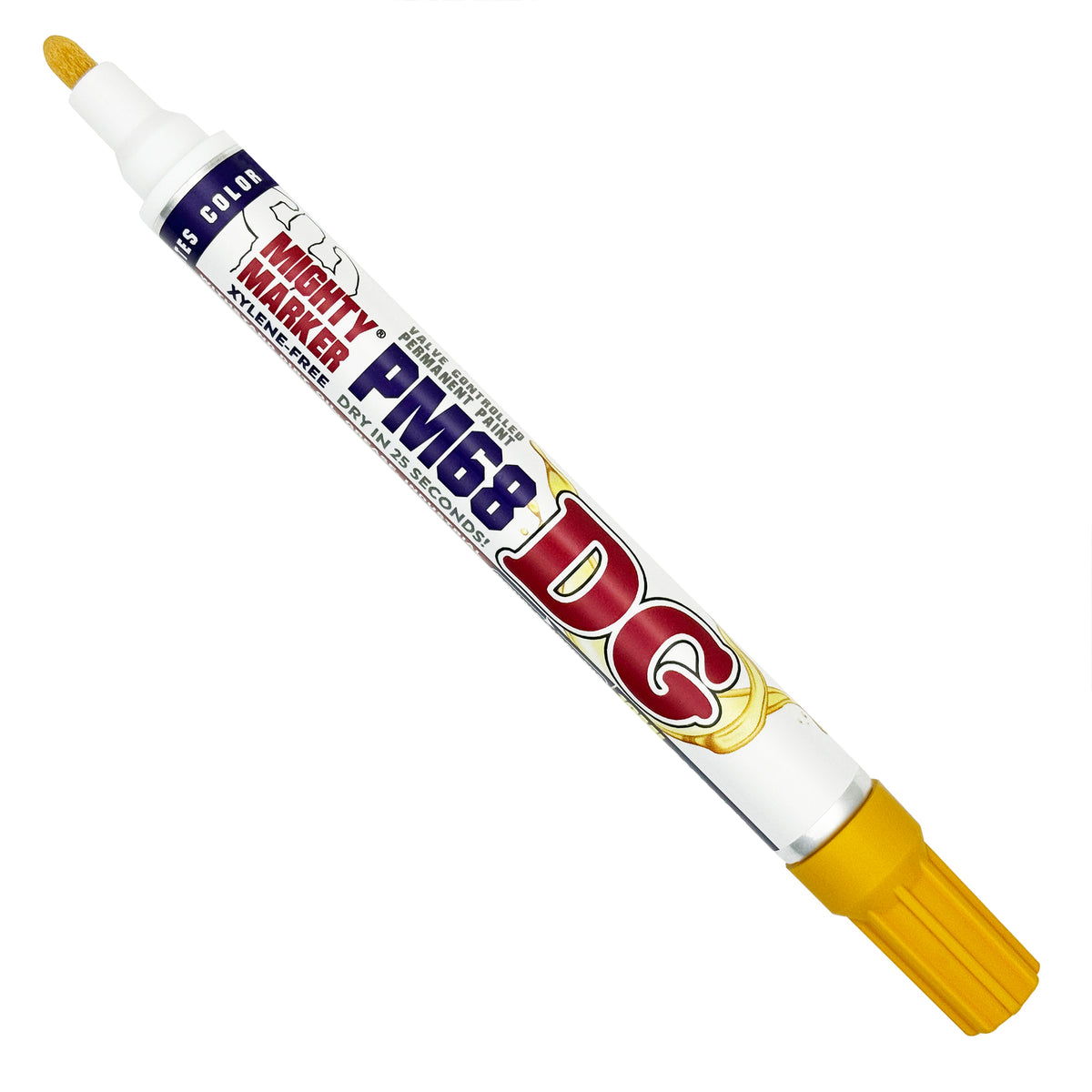 PM-68 Yellow Mighty Marker DG on a white background
